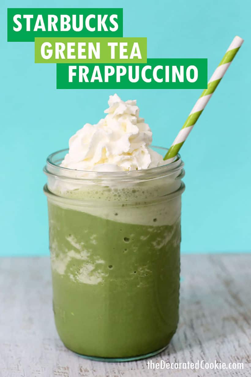 Starbucks copycat green tea frappuccino 