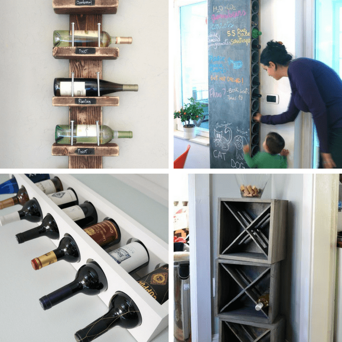 WINE RACK: Roundup of 24 awesome DIY wine racks, home decor ideas