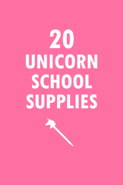 20 unicorn school supplies roundup