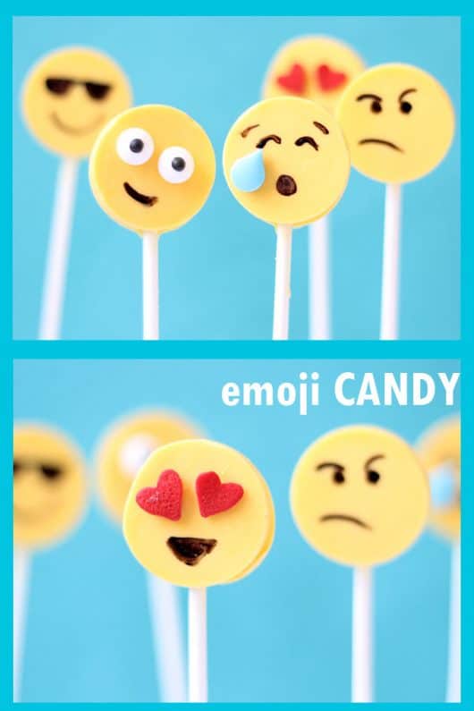 Emoji candy! Easy pops with the silcone lollipop mold chocolate pops