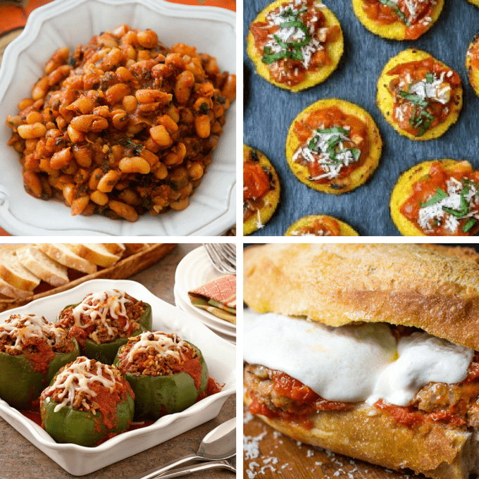 20 recipes that use a jar of PASTA SAUCE, but not on pasta 