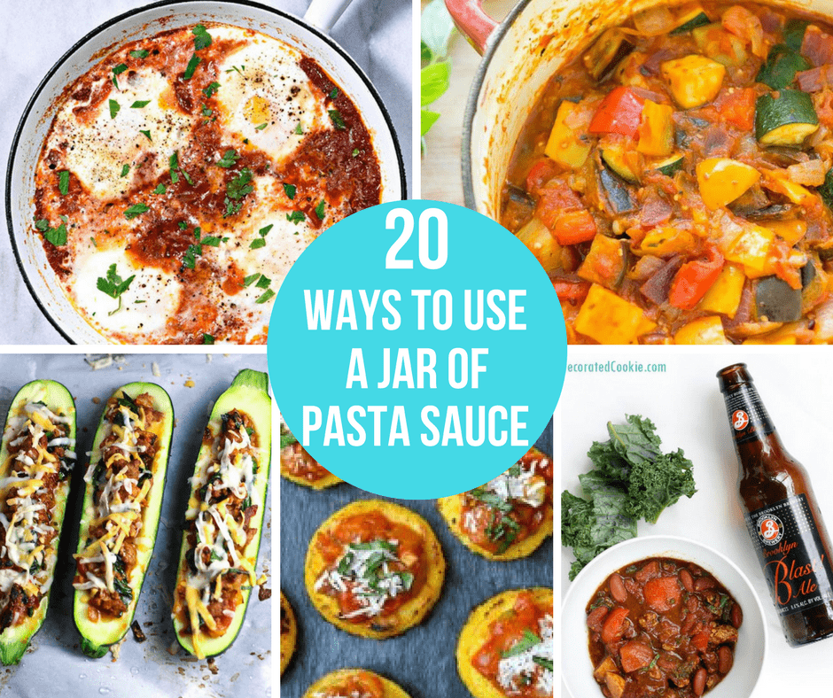 20 recipes that use pasta sauce. But not on pasta.