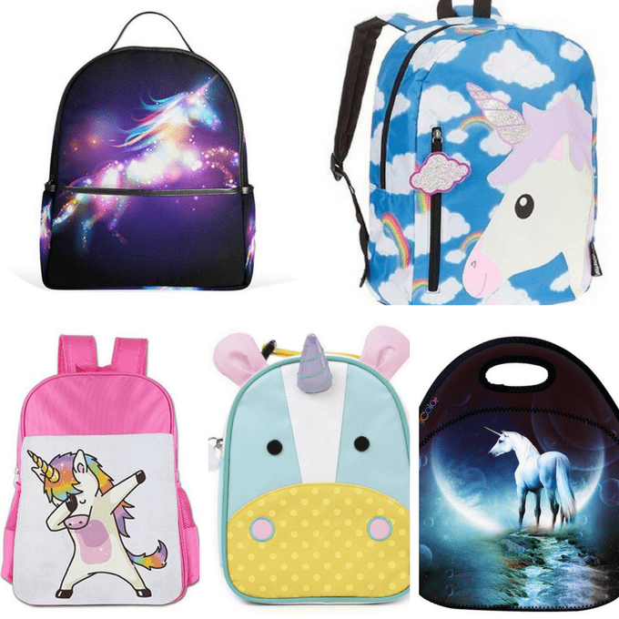 roundup of unicorn school supplies for back to school Unicorn school