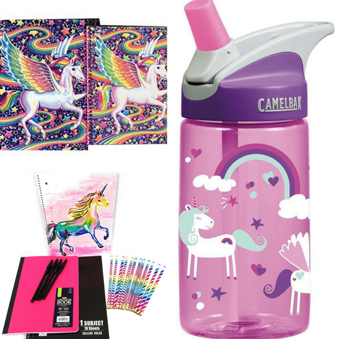 roundup of unicorn school supplies for back to school