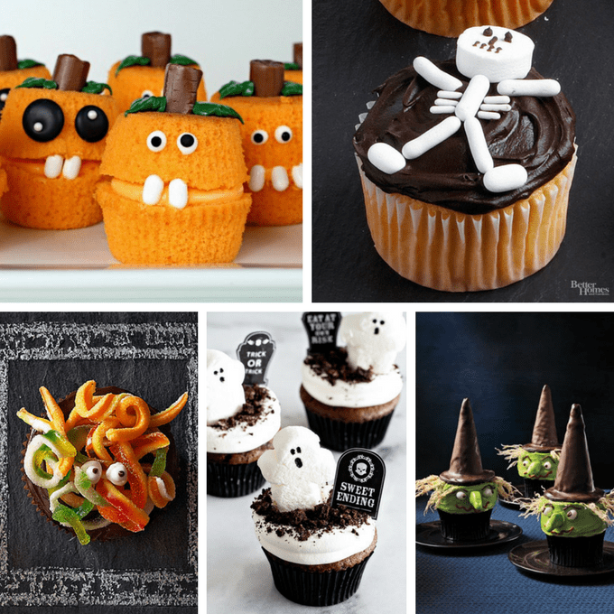 roundup of 40 awesome Halloween cupcake ideas 