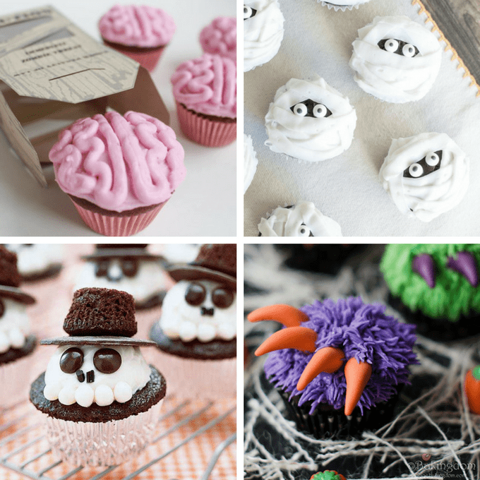 roundup of 40 awesome Halloween cupcake ideas 