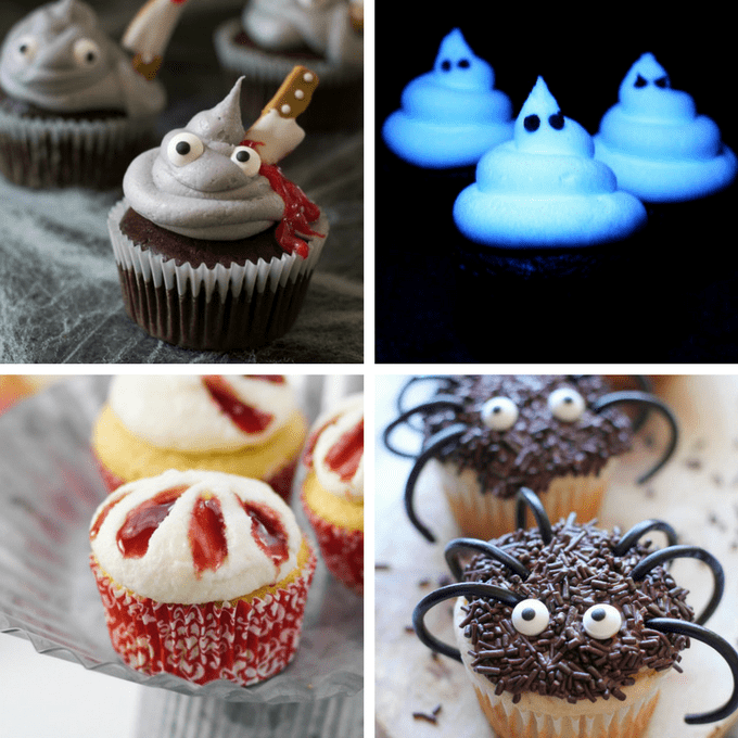 roundup of 40 awesome Halloween cupcake ideas 