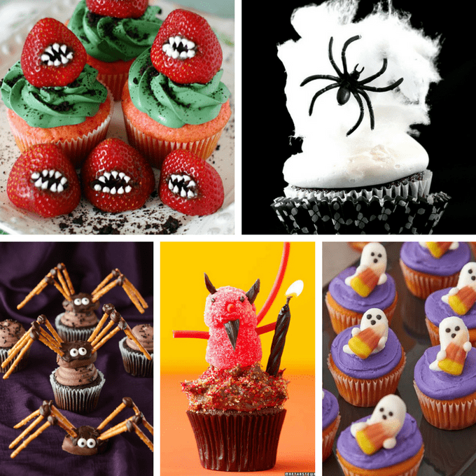 roundup of 40 awesome Halloween cupcake ideas 