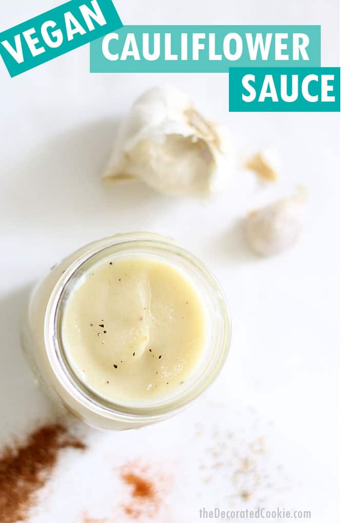 cauliflower cream sauce supereasy to make, delicious, healthy, vegan