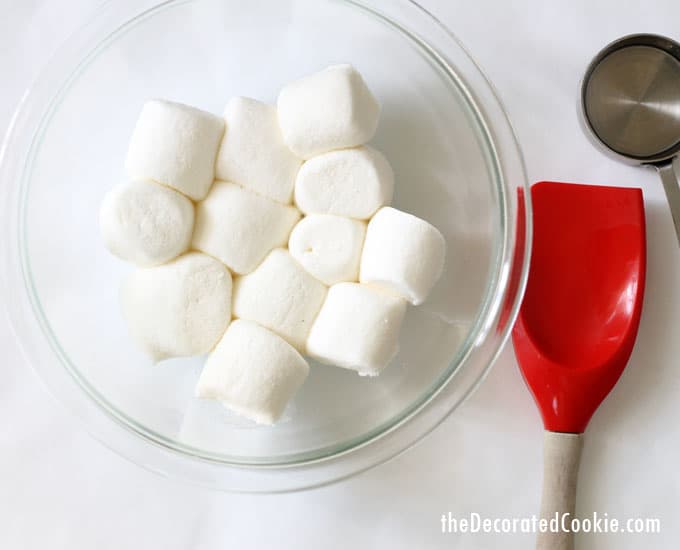 marshmallows for edible marshmallow paint -