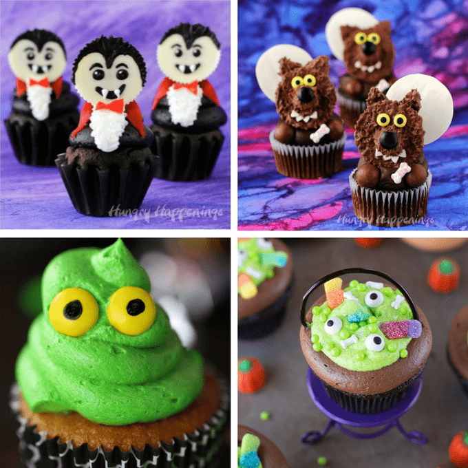 roundup of 40 awesome Halloween cupcake ideas 