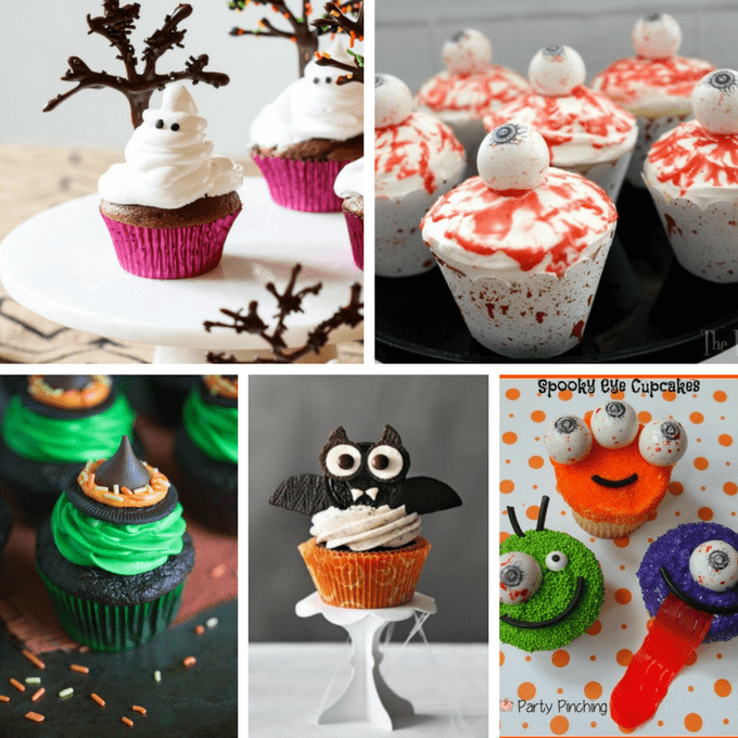 roundup of 40 awesome Halloween cupcake ideas 