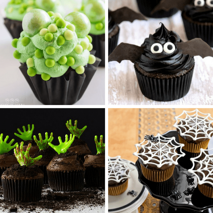 roundup of 40 awesome Halloween cupcake ideas 