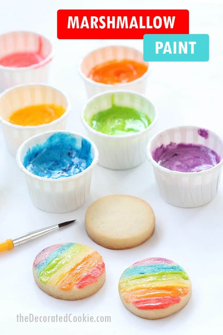 MARSHMALLOW PAINT Kidfriendly cookie decorating! VIDEO