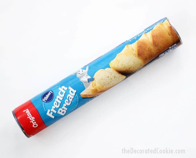 tube of store-bought French bread 