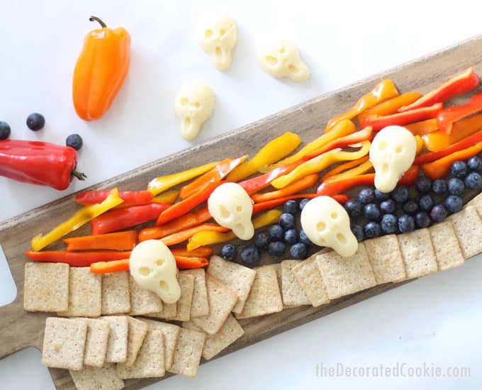The Scream cheese appetizer -- fun party appetizer for Halloween 