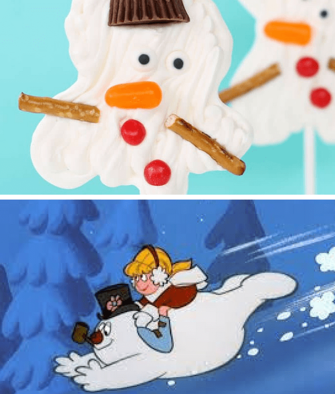 Christmas movies and TV shows fun food pairings -- Frosty the Snowman 