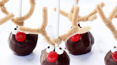 reindeer donut pops