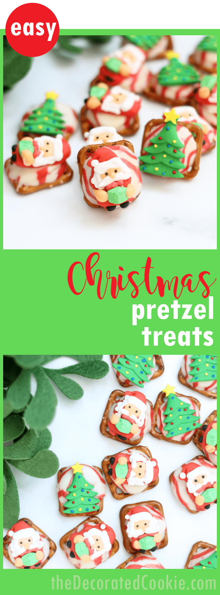 Easy Christmas pretzel treats, minutes to make, video recipe included