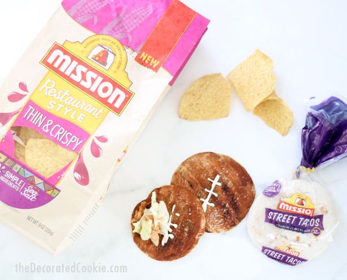 Football tortillas and Make your own home town dip! Mission® Tortillas + Mission® Tortilla Chips -- football viewing party PRIZE PACK #MissionPartyKit #ad