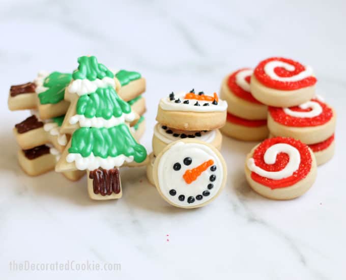 stacks of Christmas cookies 