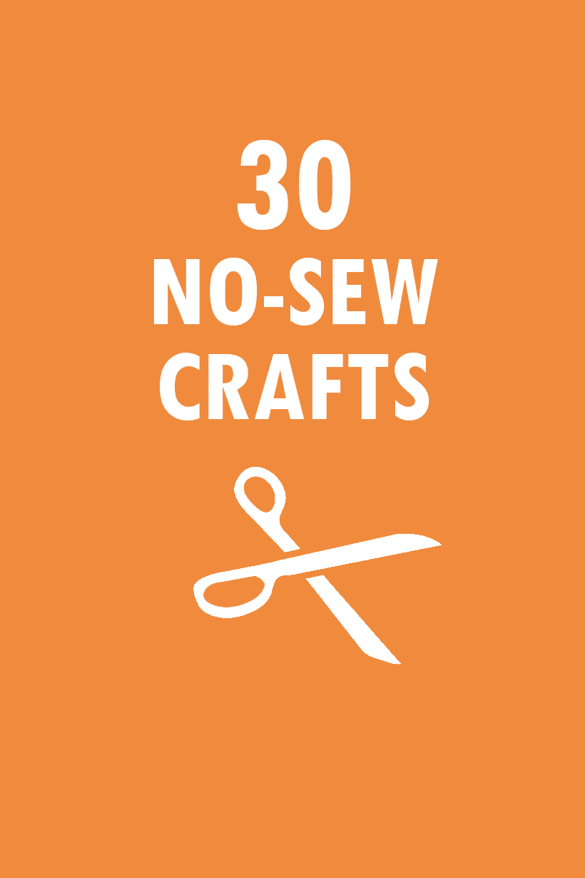 no-sew crafts: A roundup including accessories, home decor, toys