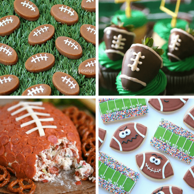 25 fun football-themed foods to serve at your Super Bowl party.