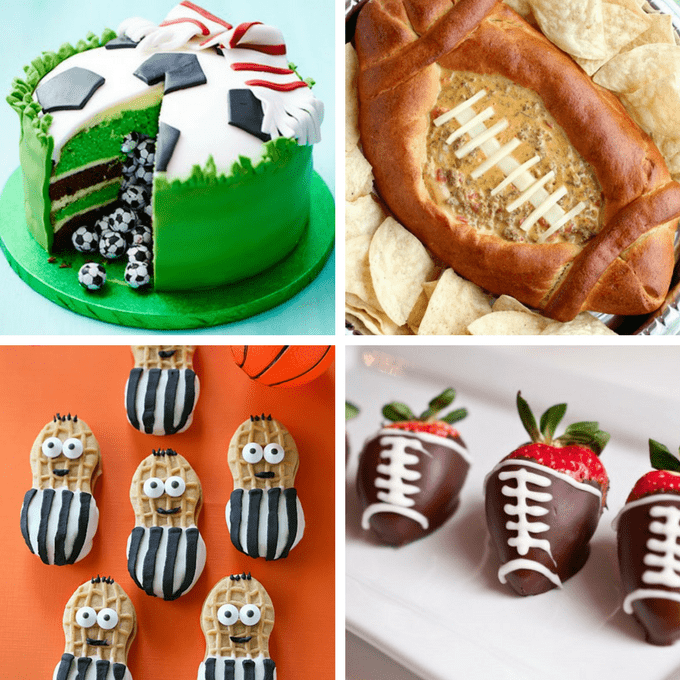 A roundup of 25  football food ideas, or, fun football-themed foods to serve at your Super Bowl party. 
