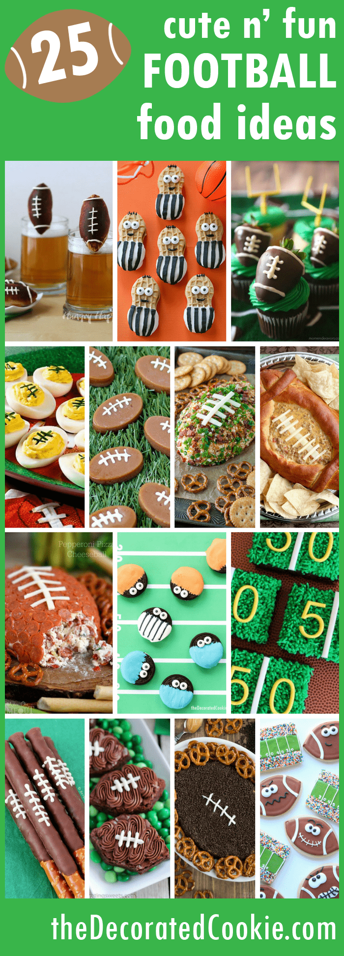 A roundup of 25  football food ideas