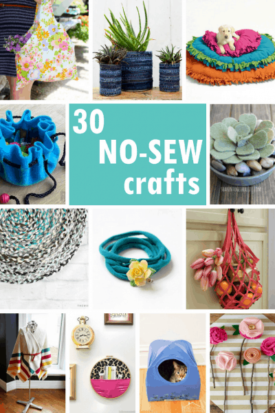 no-sew crafts: A roundup including accessories, home decor, toys