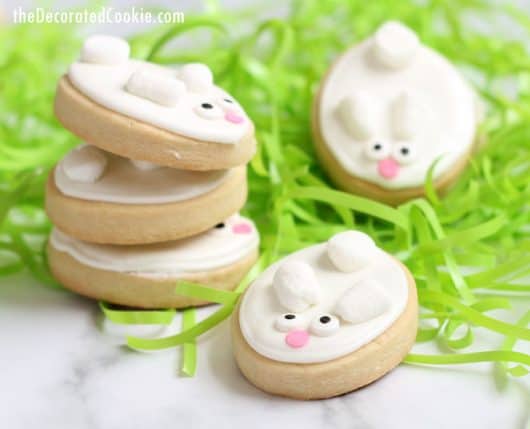 How to make EASY BUNNY DECORATED COOKIES for Easter.