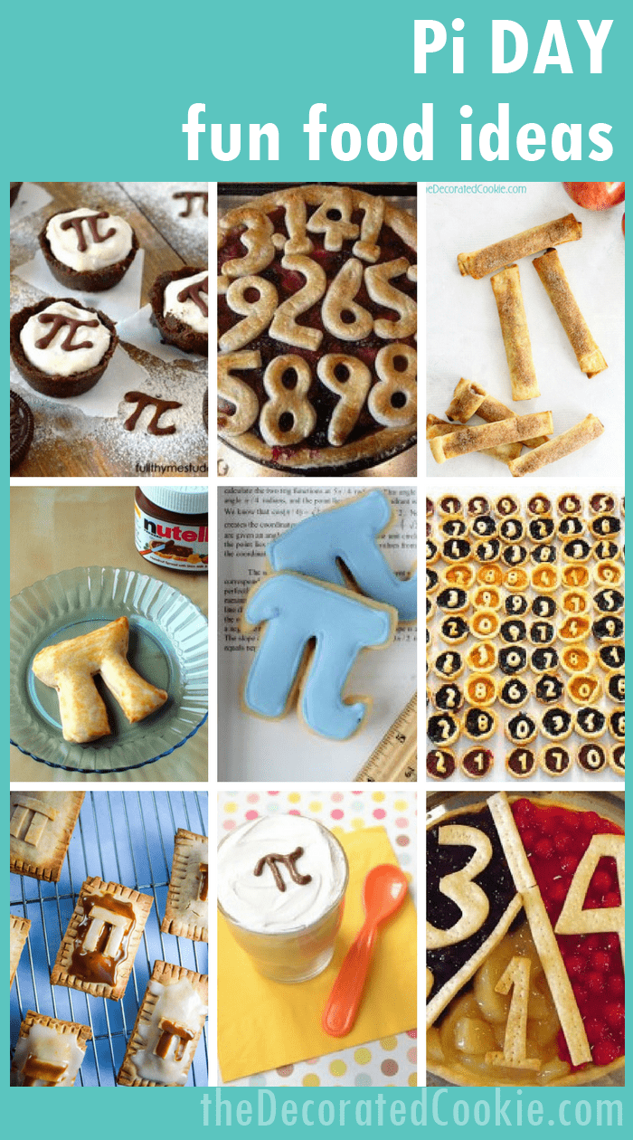 A roundup of Pi Day desserts and fun food ideas. 