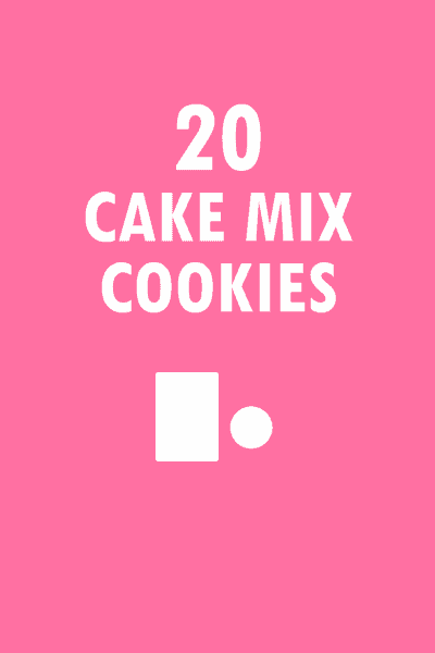 20 cake mix cookies