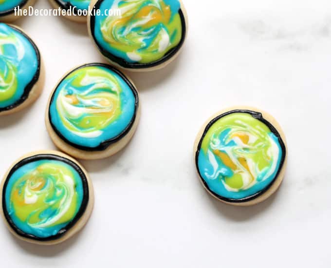 mini Earth cookies