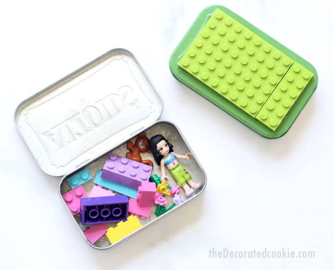 How to make Altoids tin Lego kits for kids.
