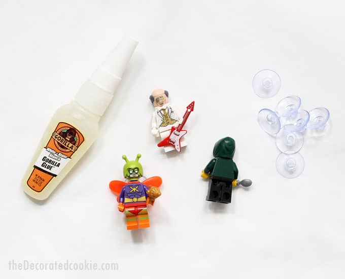 Making Lego Minifigures wine charms. 