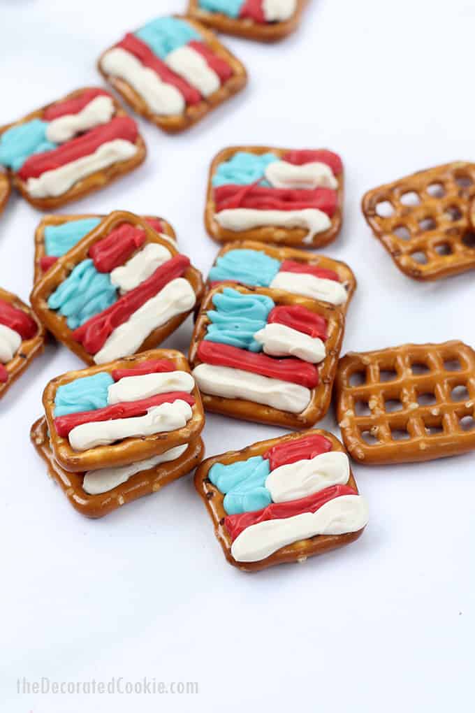 american flag pretzels 