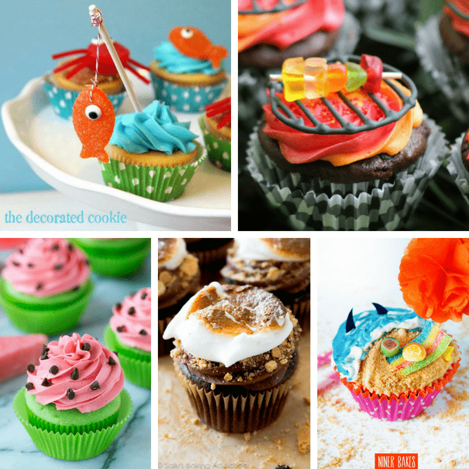 Summer cupcakes! A roundup of ideas for decorating cupcakes.