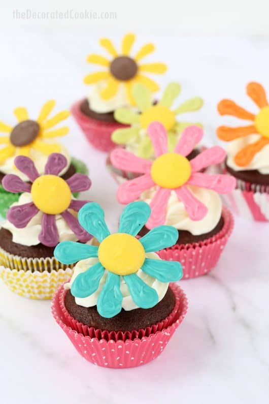 flower cupcakes colorful candy flower cupcakes for summer