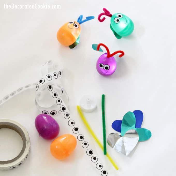 firefly plastic egg craft for kids 