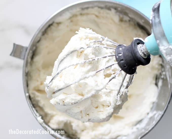frosting in kitchenaid mixer