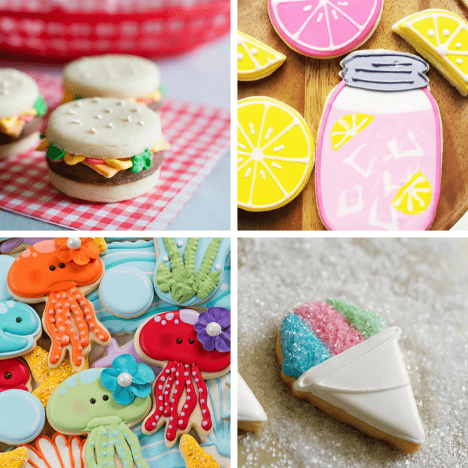 Summer Themed Sugar Cookies