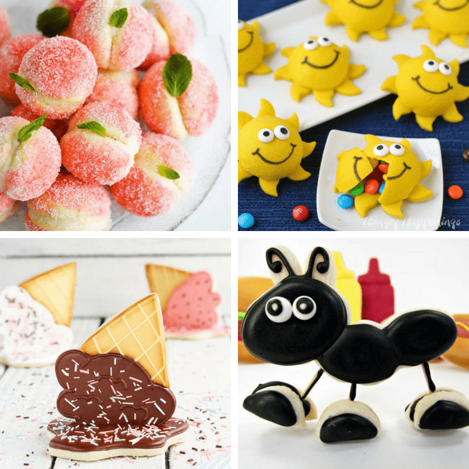 Summer cookies: A roundup of recipes, tutorials, and ideas for summer decorated cookies. #SummerCookies #cookiedecorating #DecoratedCookies