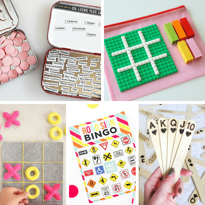 A roundup of 25 aweseome DIY road trip games, travel kits, and free printables for kids to keep them busy in the car. #Cargames #kidsactivitykits #kidstravel #roadtrip #roadtripgames #cartravel #kidsactivitykits #DIY #kidscrafts 