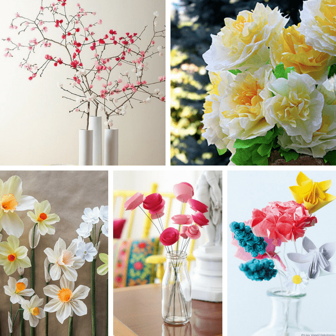 A roundup of 30 of the best paper flower tutorials! Gorgeous adult paper craft for home decor, gifts, party decorations, or bouquets. #PaperFlowers #DIY #AdultCrafts 