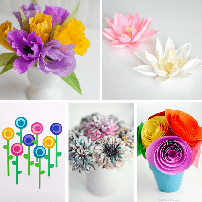 A roundup of 30 of the best paper flower tutorials! Gorgeous adult paper craft for home decor, gifts, party decorations, or bouquets. #PaperFlowers #DIY #AdultCrafts 