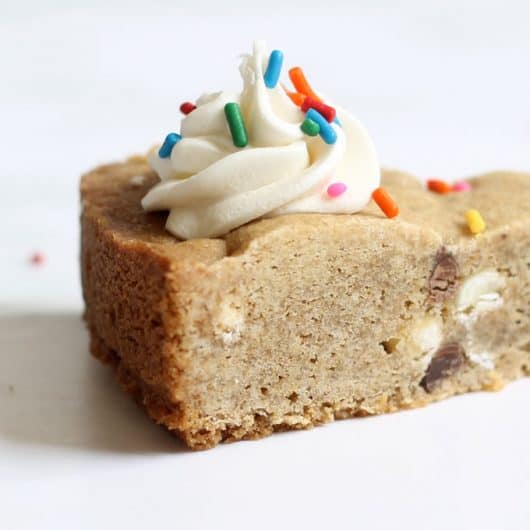 CHOCOLATE CHIP COOKIE CAKE The best homemade recipe from scratch.