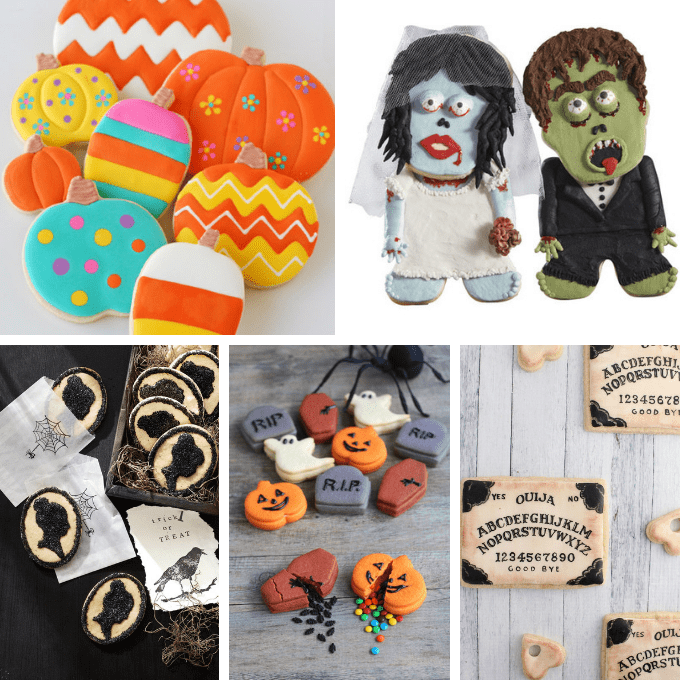 30 HALLOWEEN COOKIES: Roundup of the best cookie decorating ideas for Halloween. #HalloweenParty #HalloweenCookies #HalloweenTreats #cookies #cookiedecorating