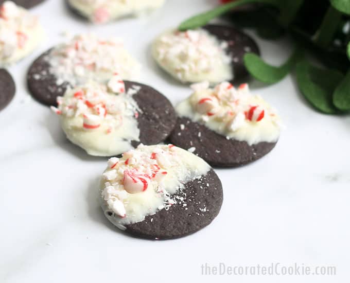 PEPPERMINT BARK COOKIES 