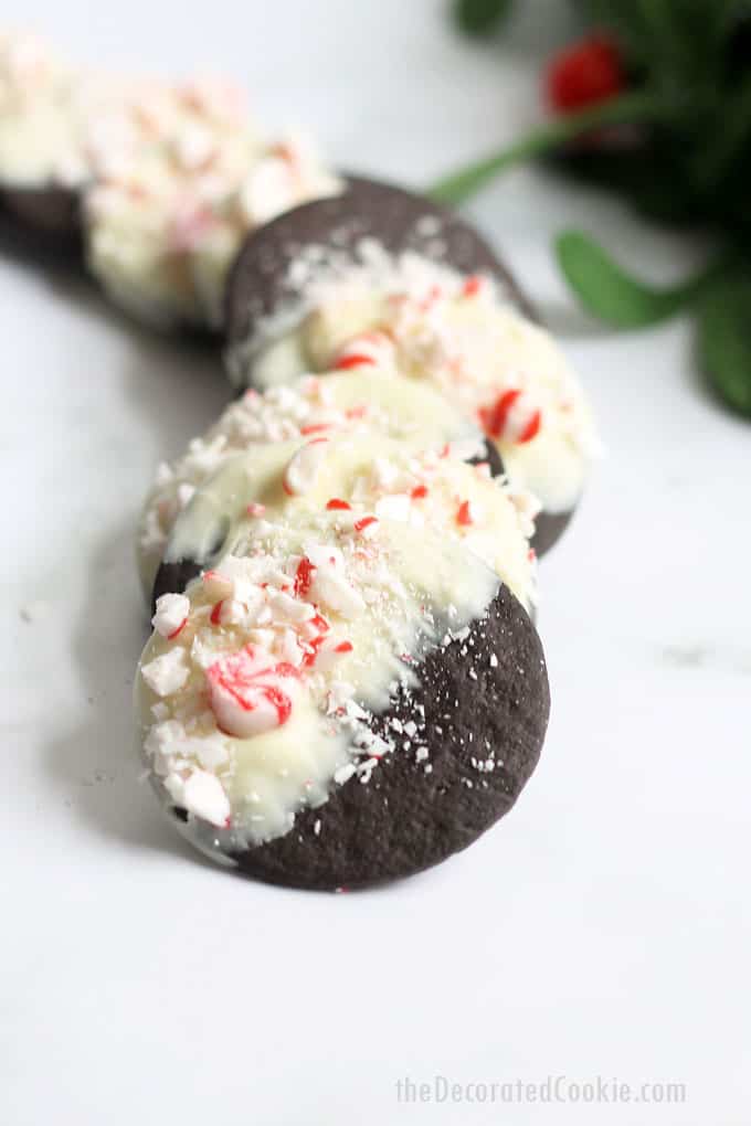 PEPPERMINT BARK COOKIES 